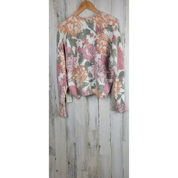 NWT Joie Womens Angora Sweater | Foral Print Peony | Size Medium - Picture 6 of 7
